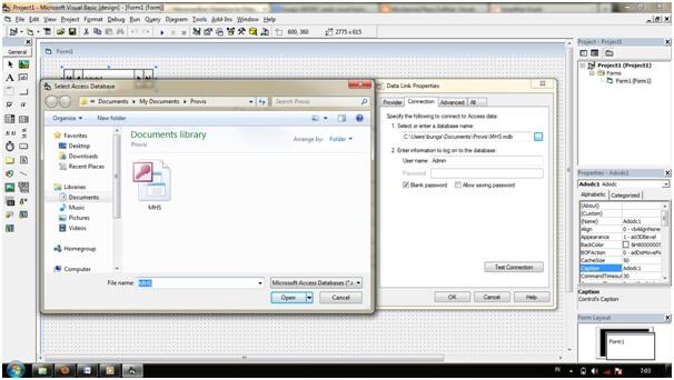 Langkah-langkah mengkoneksikan Ms.Access ke Visual basic