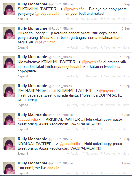 Hati&quot; gan demi pencitraan di twitter,nih orang doyan copas twit orang (+pic)