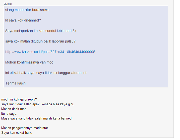 SURAT TERBUKA moderator buraisrowo, moderator banned dengan alasan yang tidak logis
