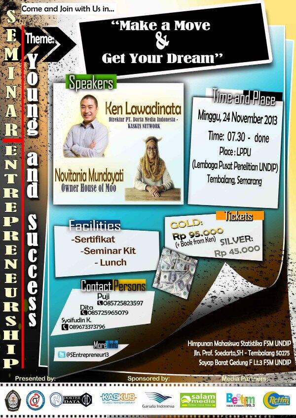 Jadwal Roadshow Buku &quot;Ken &amp; KASKUS Cerita Sukses di Usia Muda&quot;