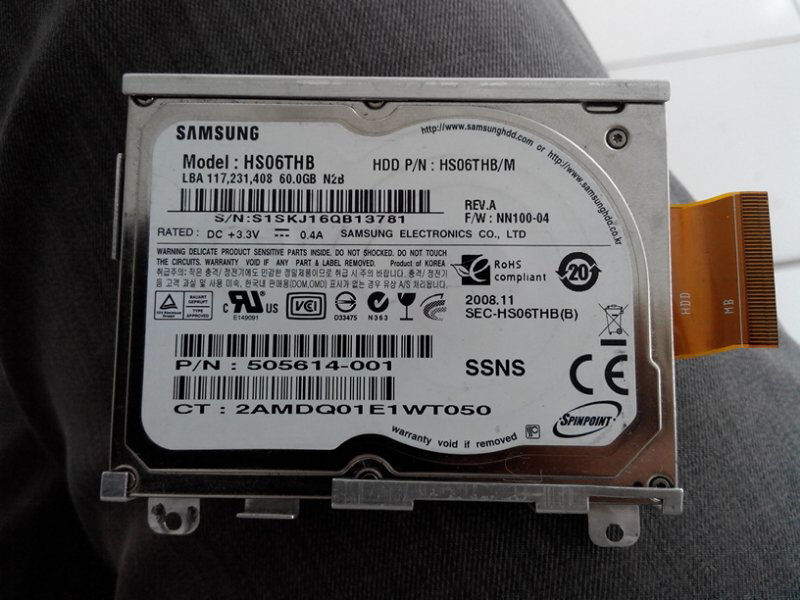 Mohon Pencerahannya : Connector Hardisk Netbook HP Mini model HS06THB