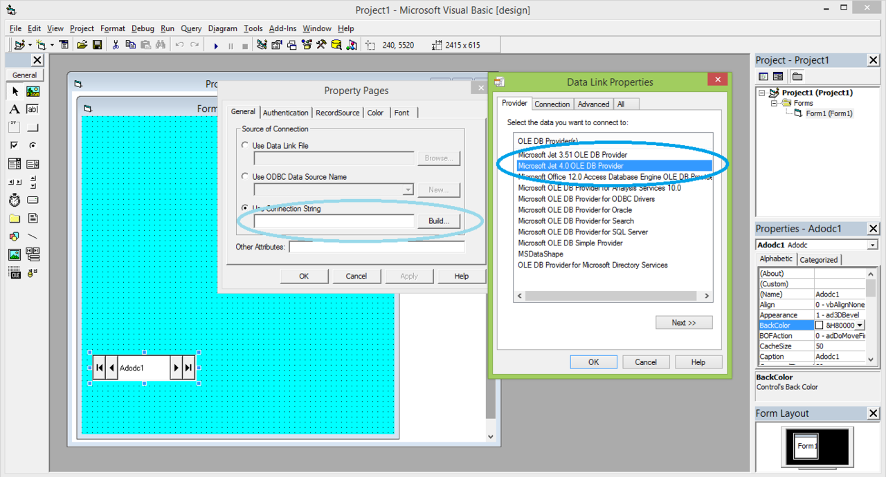 Koneksi Ms. Acces (2010) dengan visual basic