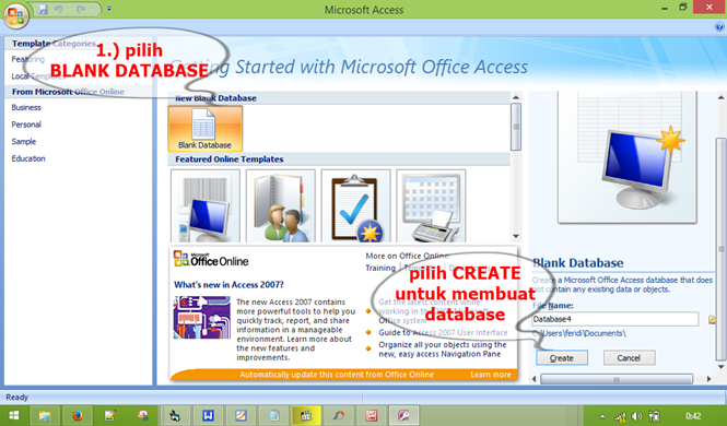 KONEKSI DATABASE Modul Visual Basic 2013