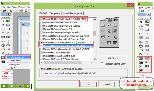 KONEKSI DATABASE Modul Visual Basic 2013