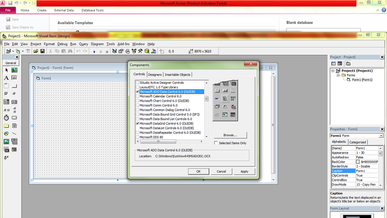 Cara menghubungkan atau menampilkan database dari microsoft Acces ke visual Basic
