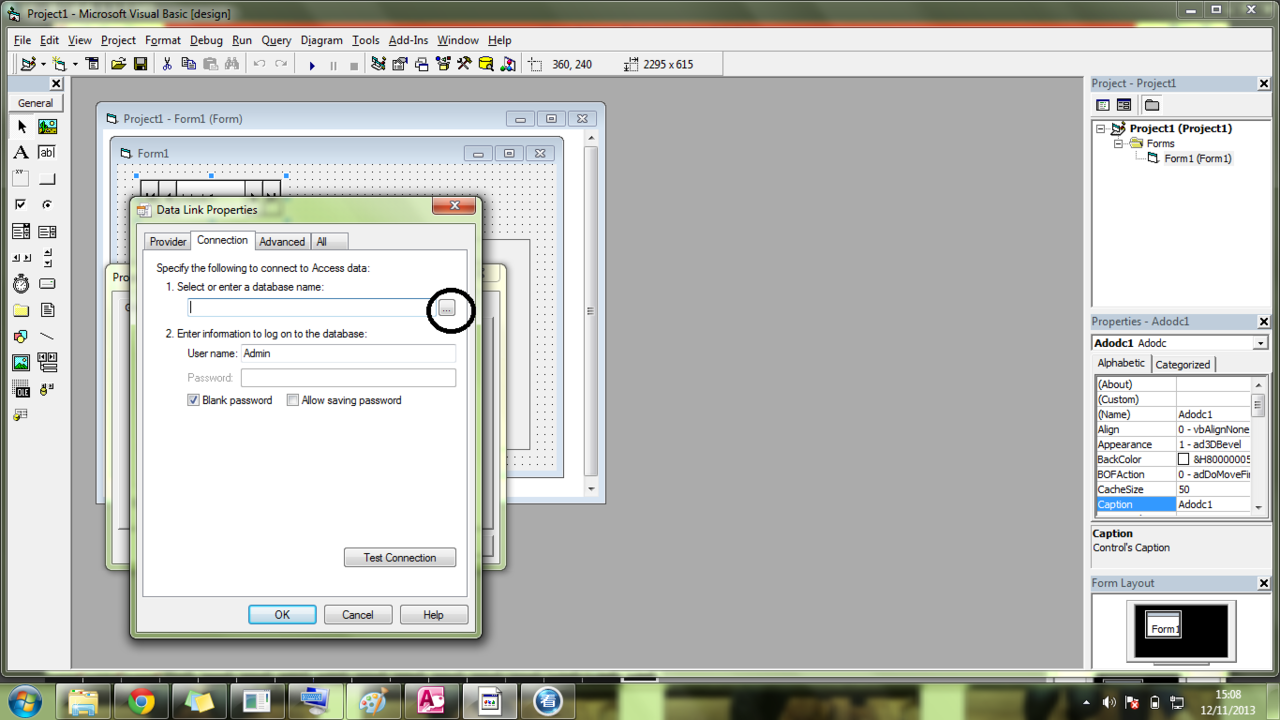Cara menghubungkan atau menampilkan database dari microsoft Acces ke visual Basic