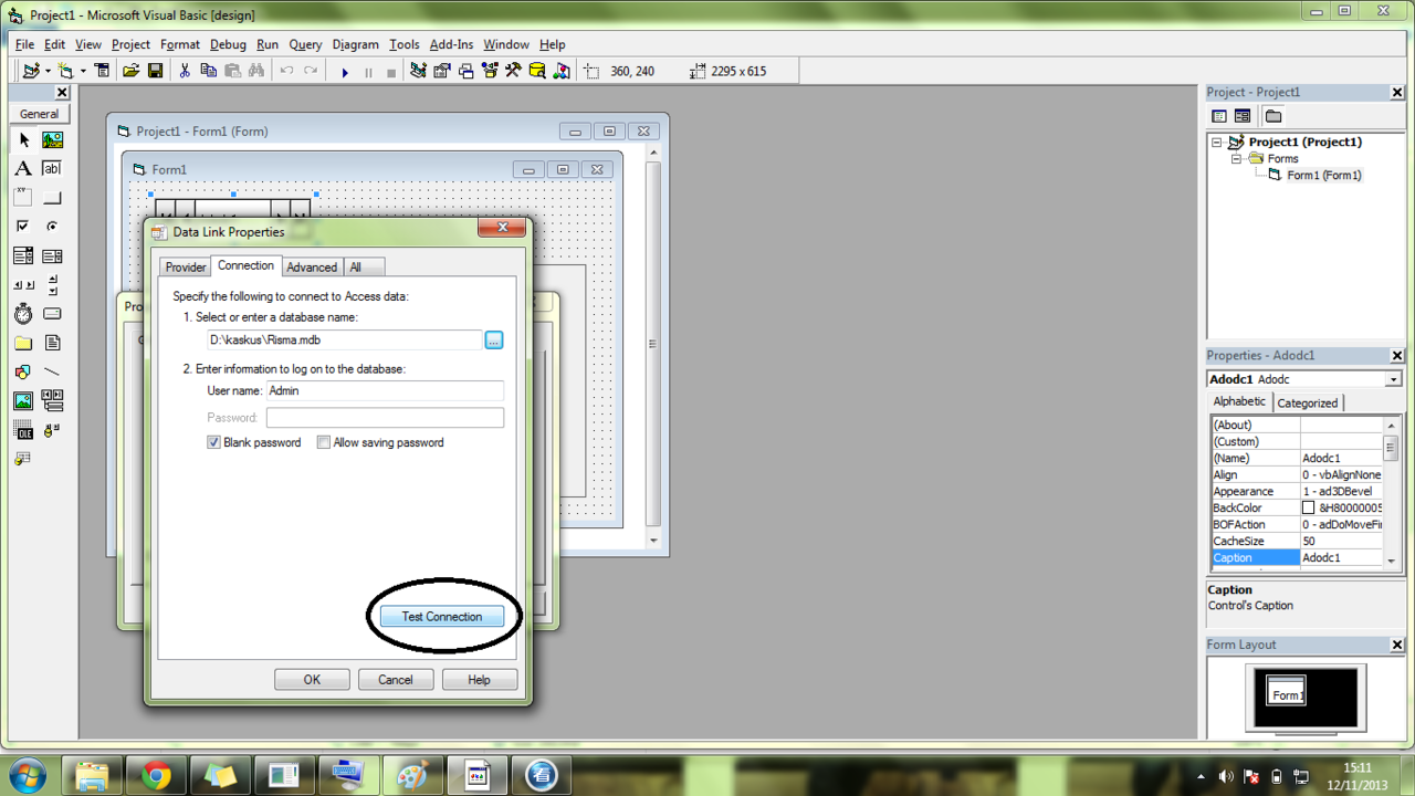 Cara menghubungkan atau menampilkan database dari microsoft Acces ke visual Basic