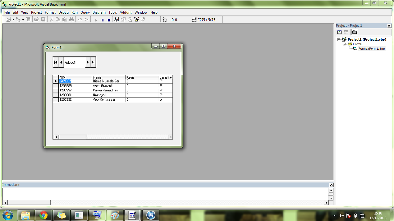 Cara menghubungkan atau menampilkan database dari microsoft Acces ke visual Basic