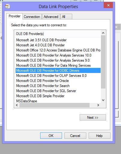 Microsoft jet oledb 4.0