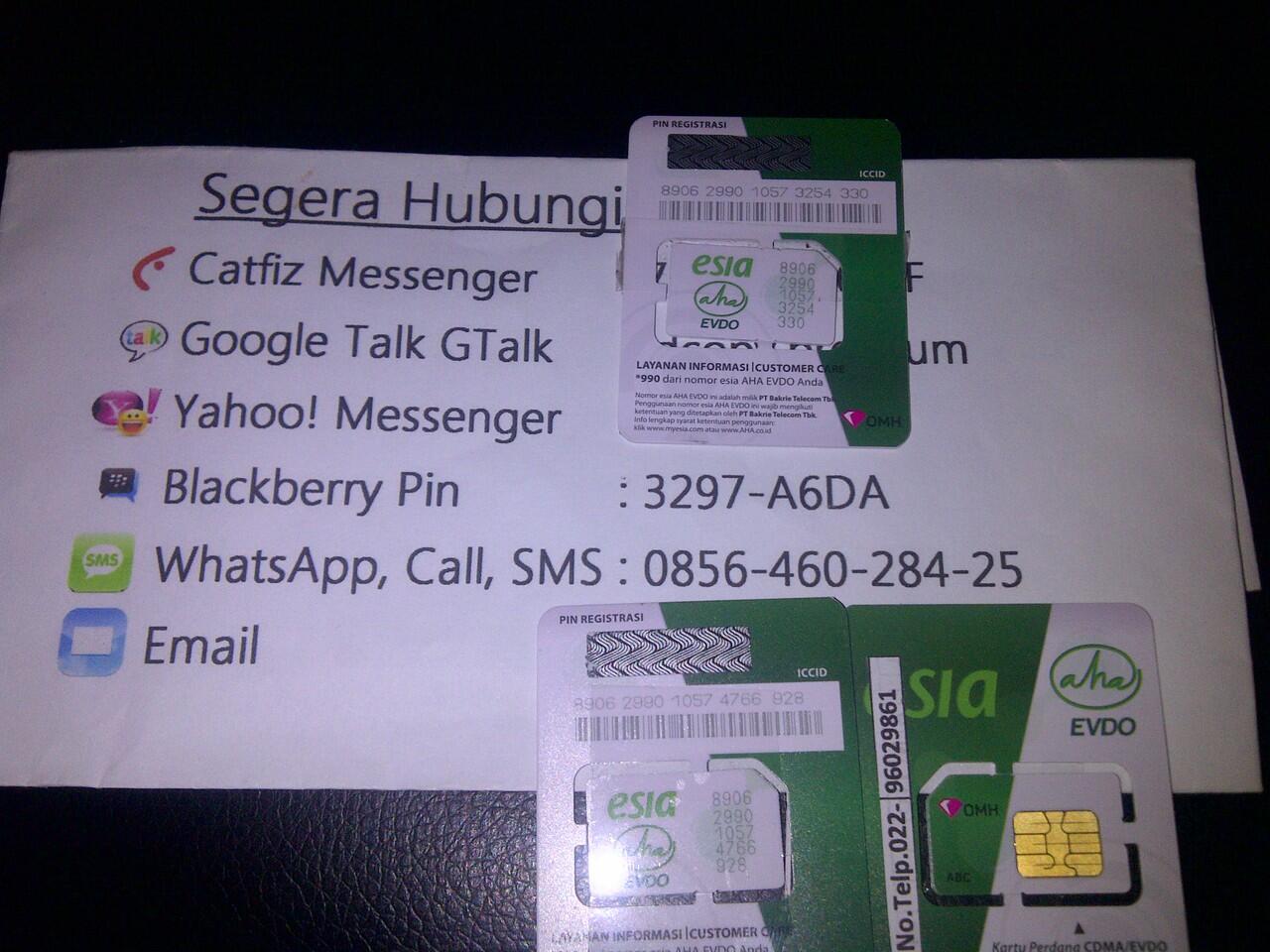 jual kartu perdana internet AHA ESIA EVDO MAX-D 7GB murah recommend seller surabaya