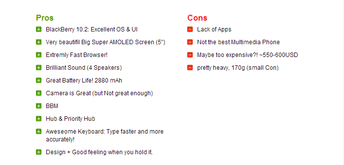 Blackberry Z30 - review, specification and comparing