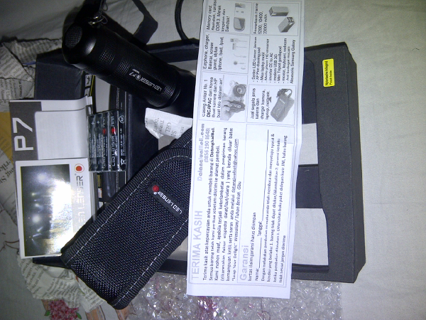 Senter original LENSER jerman Cree LED P3 P5 P7 police P14 P17 M7 V6 X21 T5 T7 H7 H14