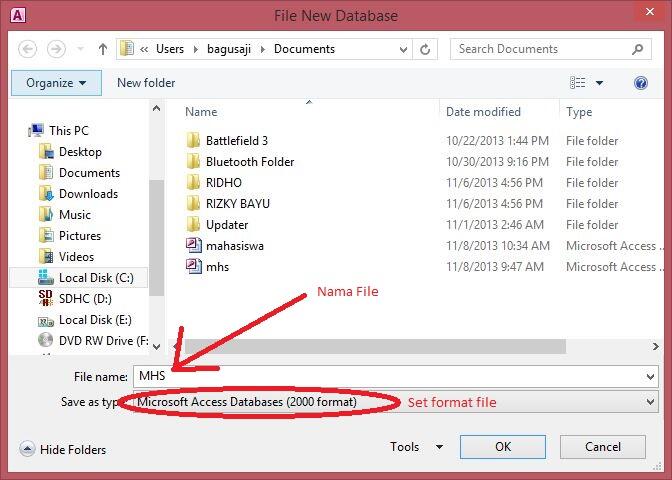Mengkoneksikan Visual Basic 6.0 Dengan Microsoft Access