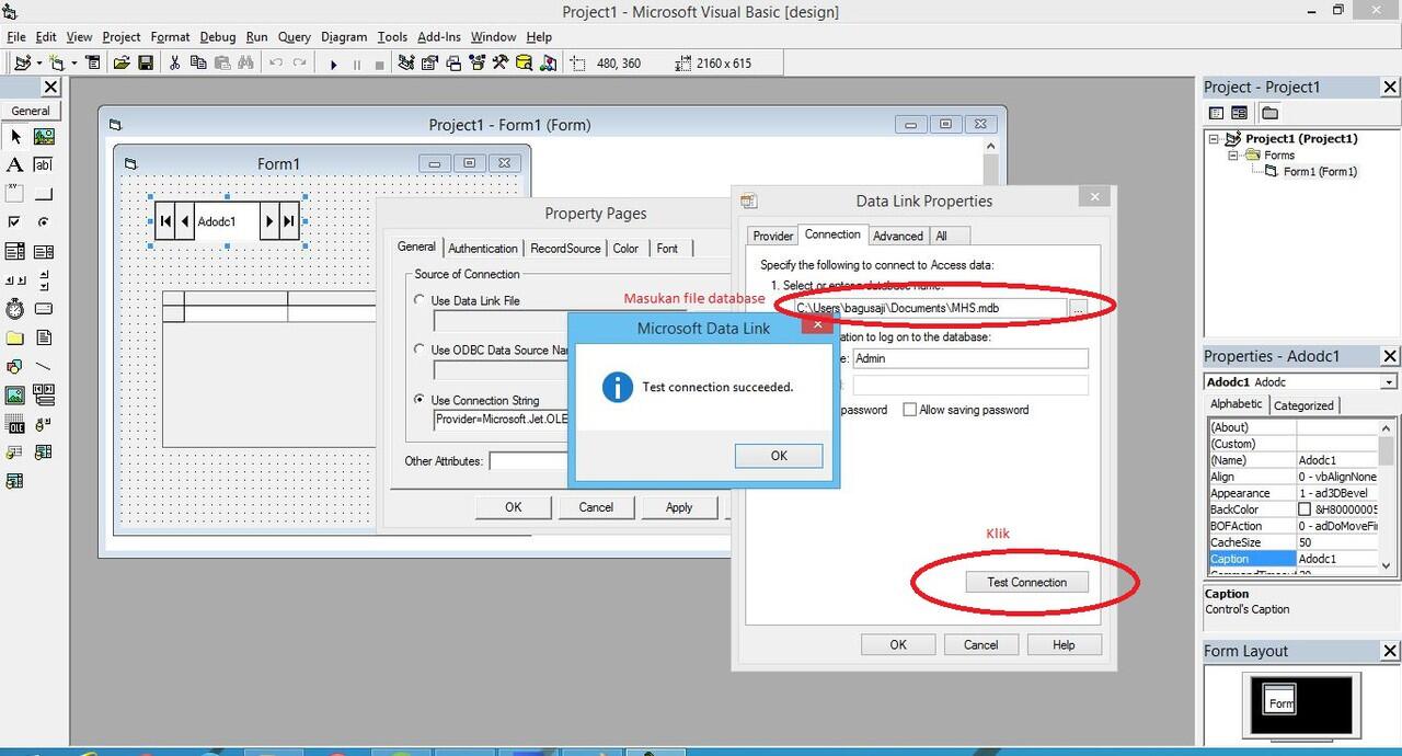 Mengkoneksikan Visual Basic 6.0 Dengan Microsoft Access