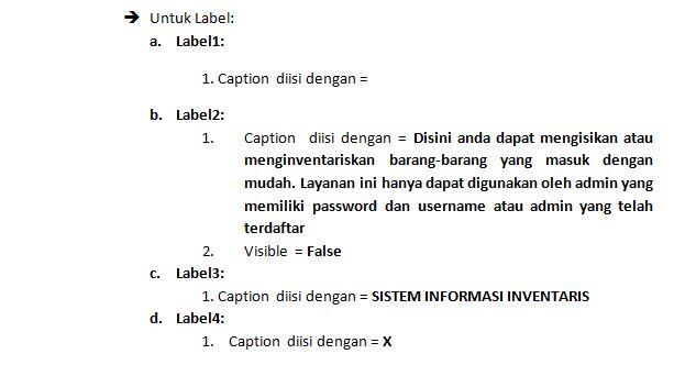 Tutorial Sederhana Membuat Program Sistem Informasi Inventaris dengan Mengunakan Visu