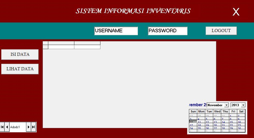 Tutorial Sederhana Membuat Program Sistem Informasi Inventaris dengan Mengunakan Visu