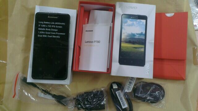 WTS WTT HH Lenovo P780 Layar HD Quadcore Batere 4000 MAH MULUSS Baru 2 minggu