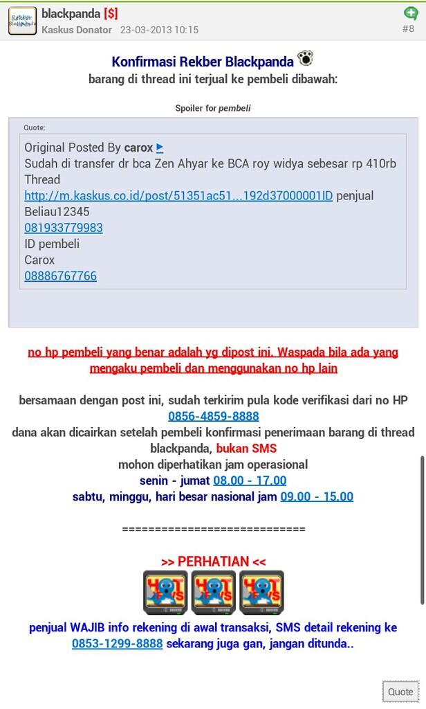 Kumpulan Testimonial dari buyer saya