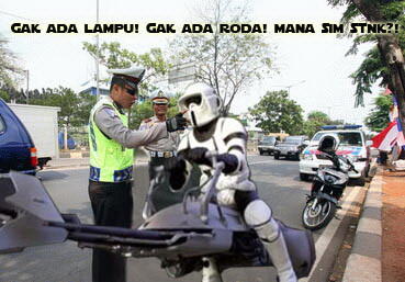 [PIC] Kena tilang gara-gara gak ada lampu &amp; roda gan!