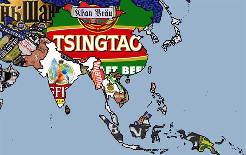 Peta Dunia Yang Memabukan Nih Gans..