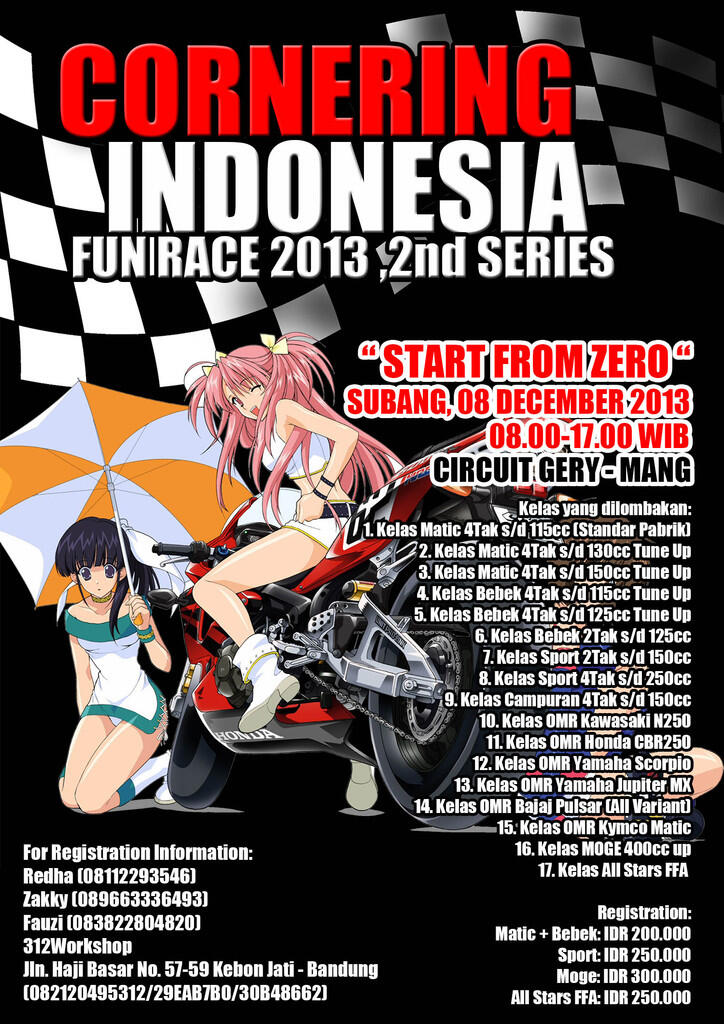 Fun Race Cornering Indonesia 2013 2nd series ,08 DeCember 2013