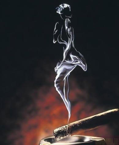 Karya Seni Yang Terbuat Dari Asap Rokok