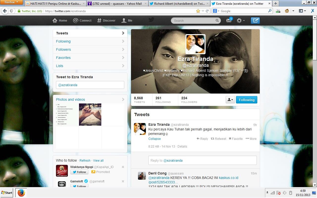Surat Terbuka Pemilik akun twitter @Ezratiranda dan @richardalberd