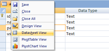 Membuat aplikasi menggunakan Microsoft Access dan Microsoft Visual Basic 6.0