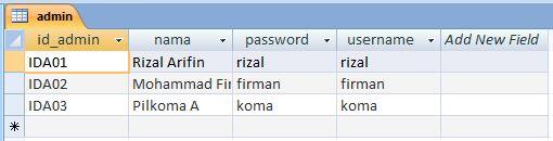 Membuat aplikasi menggunakan Microsoft Access dan Microsoft Visual Basic 6.0