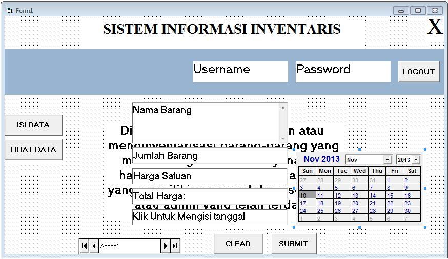 Membuat aplikasi menggunakan Microsoft Access dan Microsoft Visual Basic 6.0