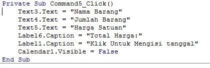 Membuat aplikasi menggunakan Microsoft Access dan Microsoft Visual Basic 6.0