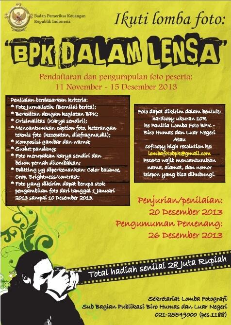 &#91;INFO&#93; Lomba Foto : &quot;BPK dalam Lensa&quot;