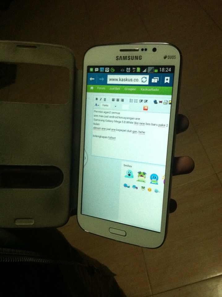 WTS Samsung Galaxy Mega 5.8 White Like New Kinyis2