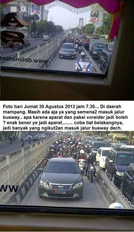 AYO DUKUNG STERILISASI JALUR BUSWAY