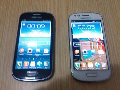 Samsung galaxy I8190 S3mini SEIN blue dan white BATANGAN murah 1jutaan bisa BBMan gan