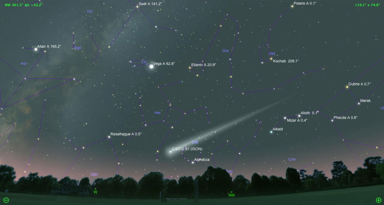 &#91;FOTO&#93; - Beginilah Kenampakan Komet ISON di Langit