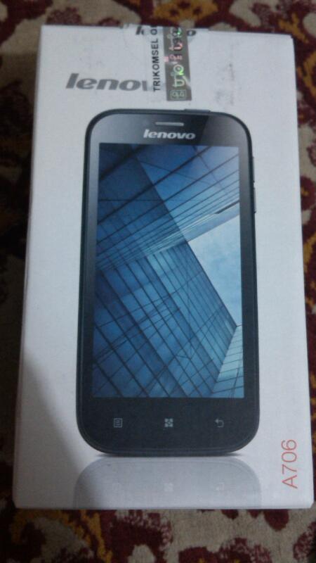 WTS smartphone Lenovo A706 baru sehari beli