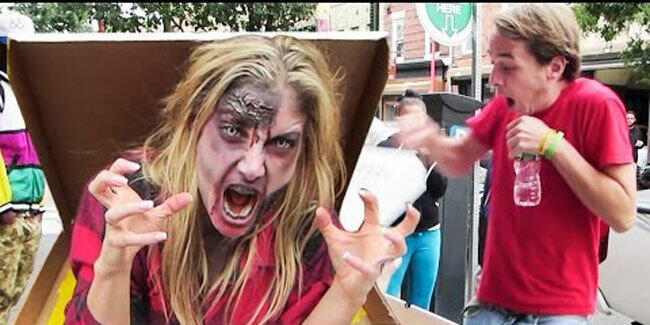  Video Lucu: Pizza Gratis Bonus Zombie (Awas Kaget!)