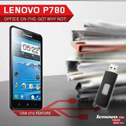 Lenovo P780 quadcore batere 4000ma with otg feature