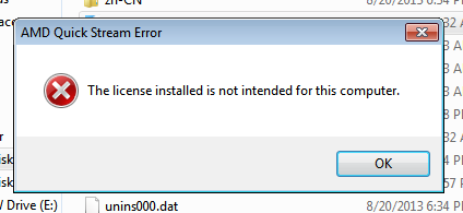 &#91;B&#93; HELP AMD QUICK STREAM ERROR