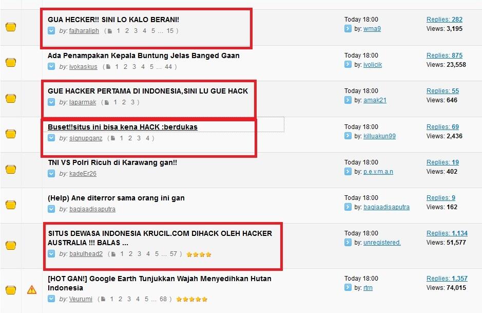 Heran..yang dibahas di Kaskus cuma HACKER dan HACKER