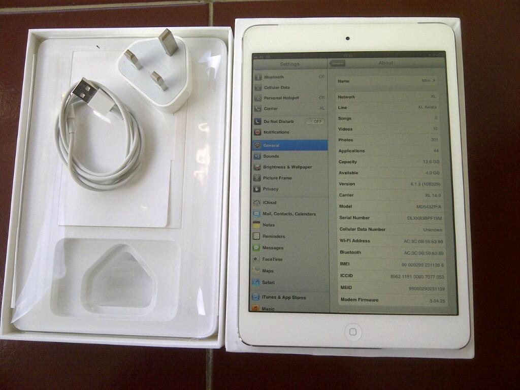 iPad Mini 4G+Wifi 16GB Elegant White Balikpapan (BARTER/TT)