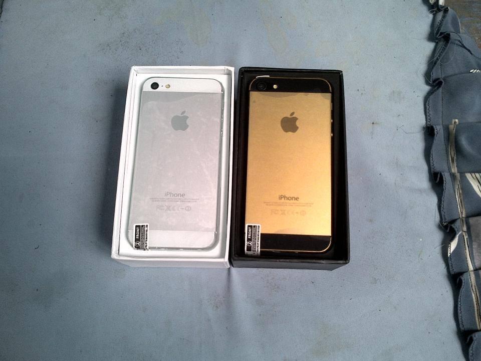 WTS replika iphone 5 gold series white n black ready kembali
