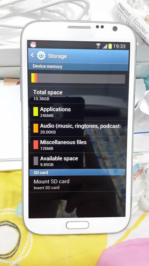 JUAL Samsung Galaxy Note 2 White 16gb ORI, Lengkap, Super Mulus