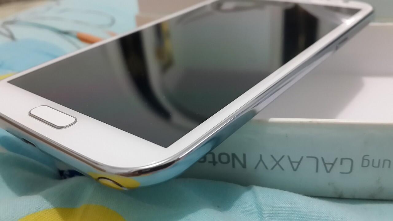 JUAL Samsung Galaxy Note 2 White 16gb ORI, Lengkap, Super Mulus