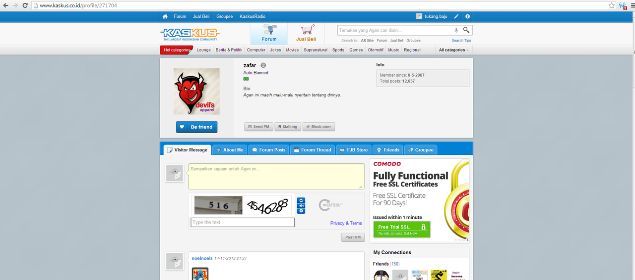 udah lama ga ngaskus tau2 auto banned