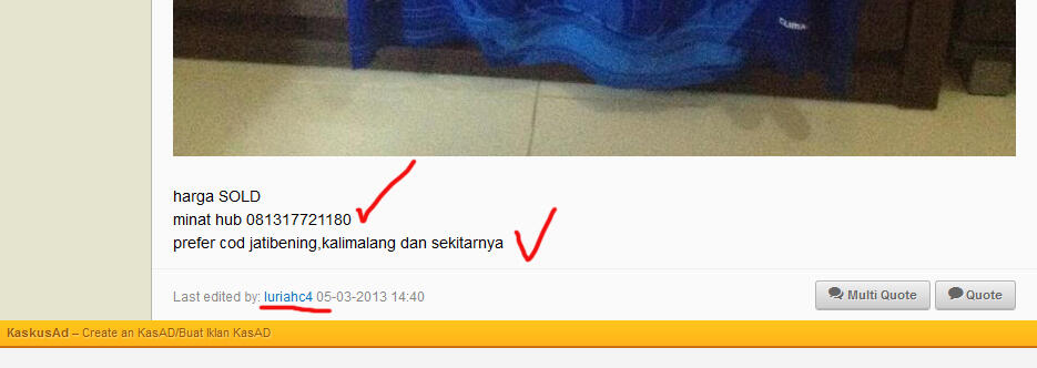 surat terbuka untuk BUYER PENIPU, TEGUH 081317721180 ID: luriahc4