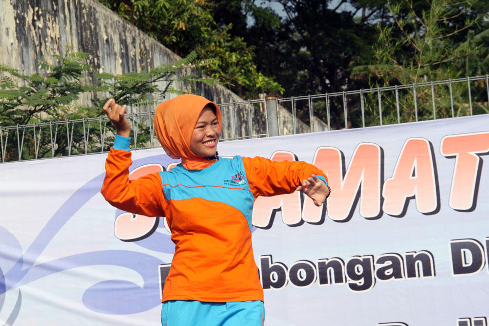 Pasien Jiwa Ikut Senam