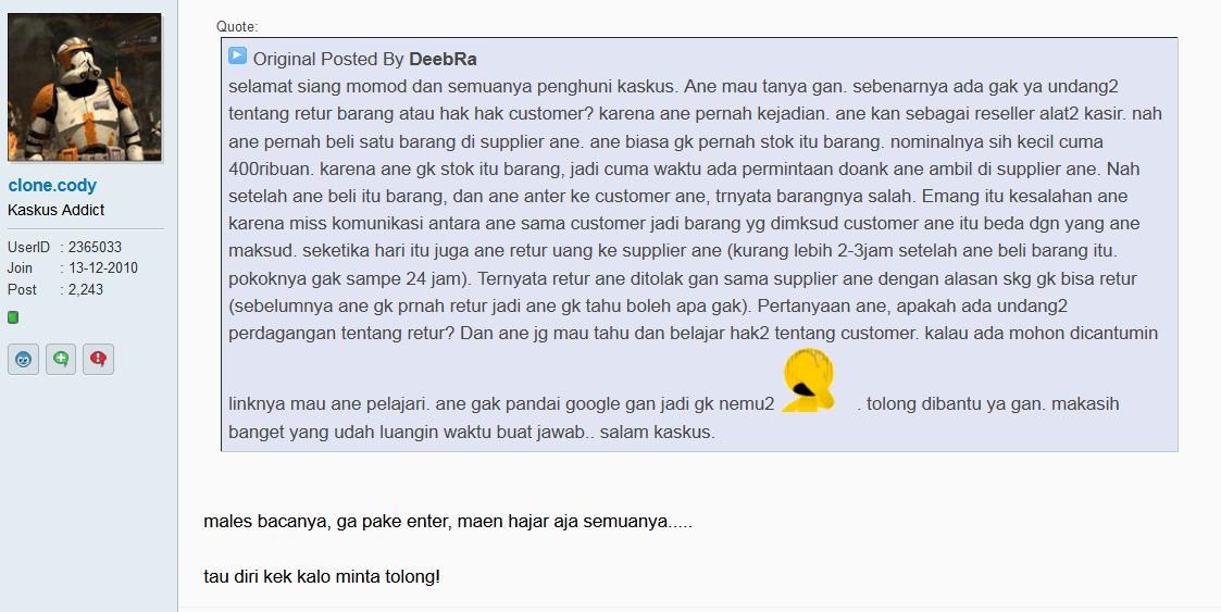 SEBENARNYA APA SIH MAKSUD NIH ORANG MASUK FORUM MELEK HUKUM?