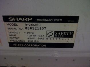 Microwave Sharp R-248J (S) (Depok)